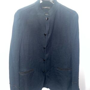 1500$ JOHN VARVATOS BLAZER SIZE 40 NAVY BLUE AND BLACK DETAILS